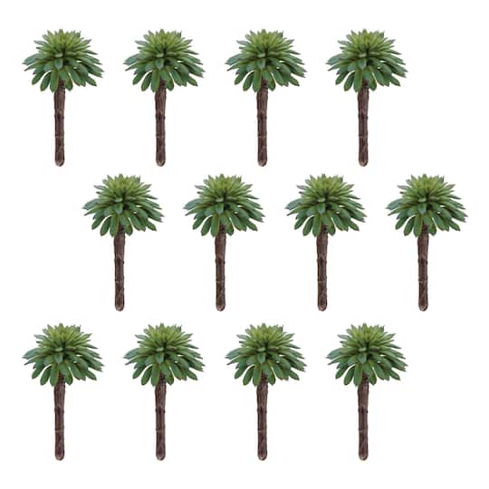 3.75" Green Succulent Plant Picks, 12ct.